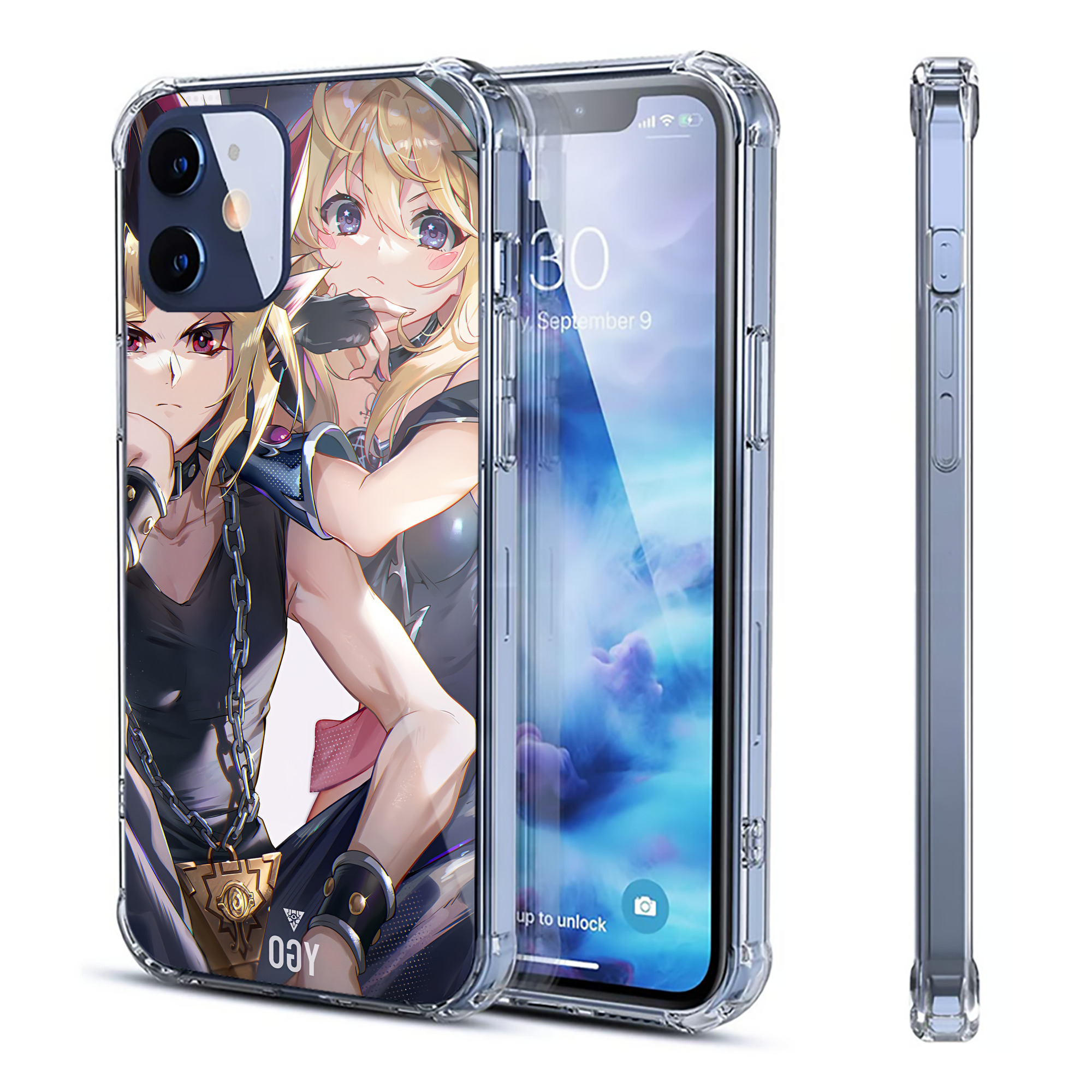 （画像用） 遊☆戯☆王 Yu-Gi-Oh! 【iPhone 12シリーズ対応】透明スマホケース（クリアソフトケース）